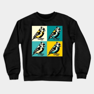 Pop Finch Art - Cool Birds Crewneck Sweatshirt